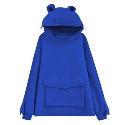 Blue harajuku women hoodie frog pullover wint variants 1 - Karl Jacobs Shop