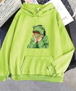 light green karl jacobs frog hoodie sweatshirts men variants 0 - Karl Jacobs Shop