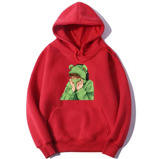 red karl jacobs frog hoodie sweatshirts men variants 11 - Karl Jacobs Shop