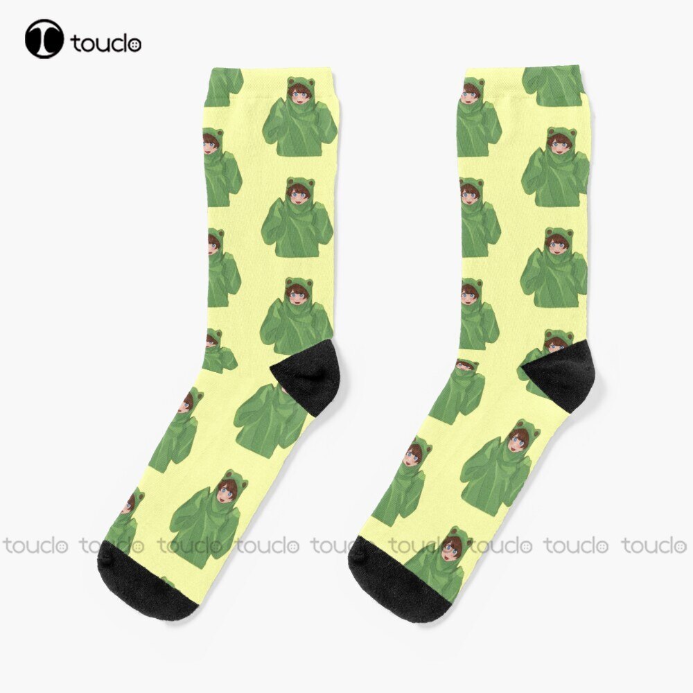 New Karl Jacobs Frog Socks Warm Socks Personalized Custom Unisex Adult Socks Popularity Holiday Gifts Teen - Karl Jacobs Shop